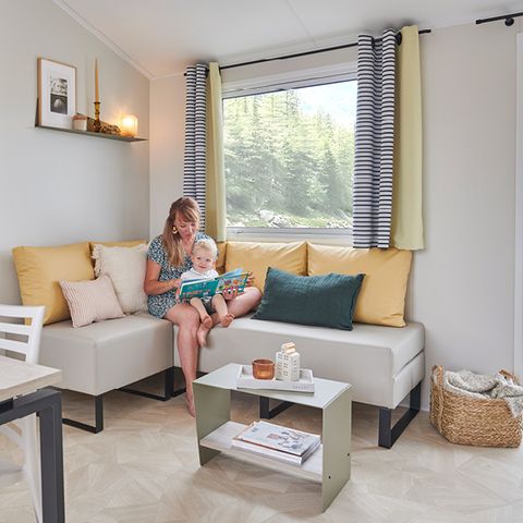 Mobilheim 6 personen - 33 m² - 2 Schlafzimmer - Terrasse für 4–6 Personen