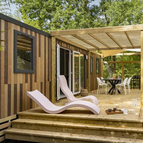 Mobilheim 6 Personen - COTTAGE MIMOSAS 6p 3ch 2SdB clim PREMIUM