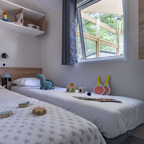 Mobilheim 6 Personen - COTTAGE MIMOSAS 6p 3ch 2SdB clim PREMIUM