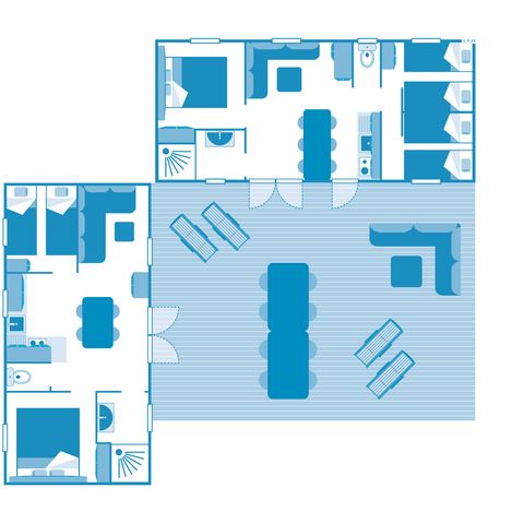 Mobilheim 10 Personen - COTTAGE FRIENDS 10p 5ch ****
