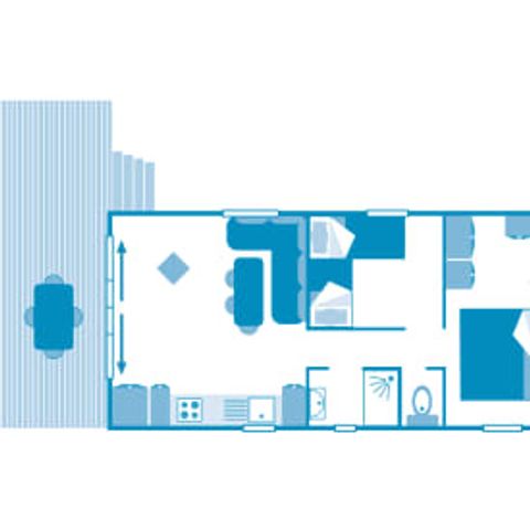 Mobilheim 5 Personen - Cottage 5p 2ch ****