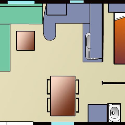 Mobilheim 5 Personen - Freizeit Komfort