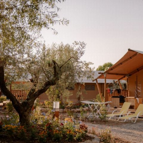 Safarizelt 6 Personen - Riverlodge 49m², 6pl-3ch
