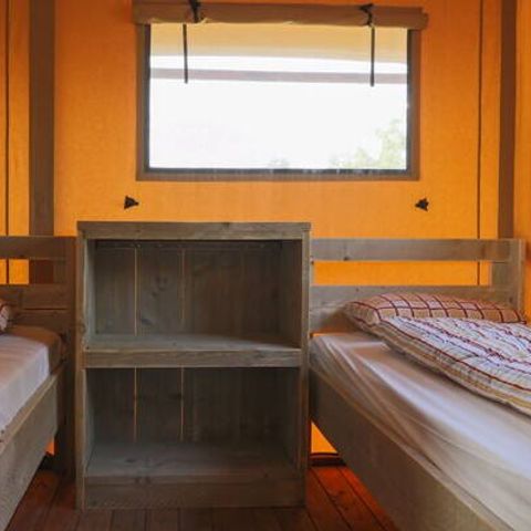 Safarizelt 6 personen - Safari Lodge | 3 Zi. | 6 Pers. | Erhöhte Terrasse | Klimaanlage