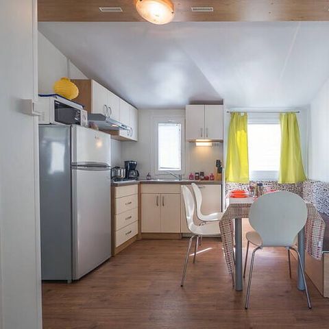 Mobilheim 6 personen - Comfort | 3 Schlafz. | 6 Pers. | Erhöhte Terrasse | Klimaanlage | TV