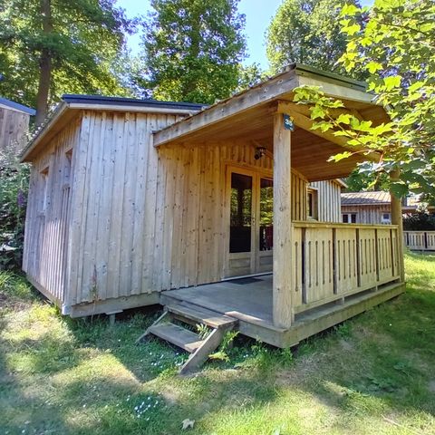 Chalet 4 Personen - Bois Confort 24m² 2 Zimmer + überdachte Terrasse + TV 4 Pers.