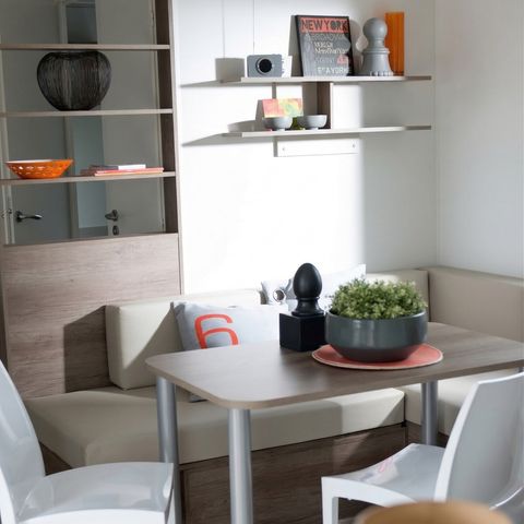 Mobilheim 6 Personen - Freizeit 3 Schlafzimmer - TV