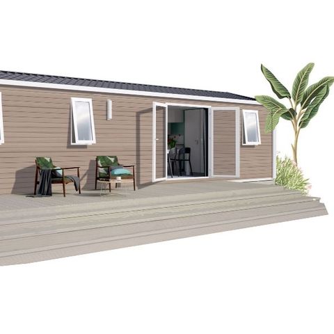 Mobilheim 8 Personen -  Komfort 3 Zimmer 2sdb 39m²