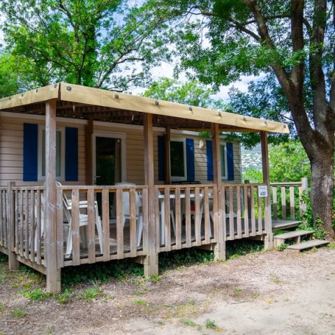 Mobilheim 5 Personen - Aqua 2 Schlafzimmer 4 Erwachsene und 1 Kind Halboffene Terrasse Clim TV