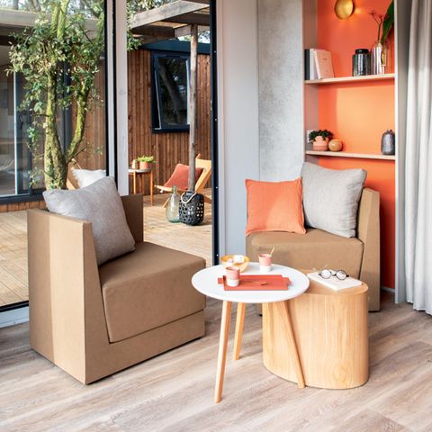 Mobilheim 2 Personen - VIP-COTTAGE 1 SCHLAFZIMMER