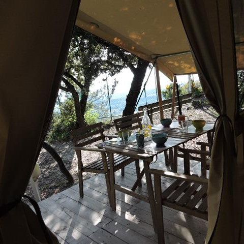 Safarizelt 4 Personen - Zelt Lodge Aventure - 2 Zimmer