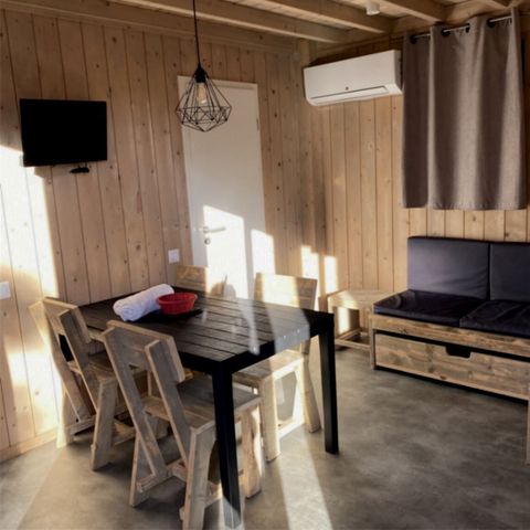 Mobilheim 5 Personen - Cottage Premium 2 Zimmer 4 Pers. Blick auf Weinberge
