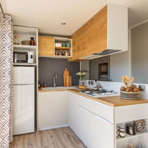 Mobilheim 6 Personen - Loisir confort 3 Schlafz. 6 Pers. - 36m2 - Überdachte Terrasse - SAM
