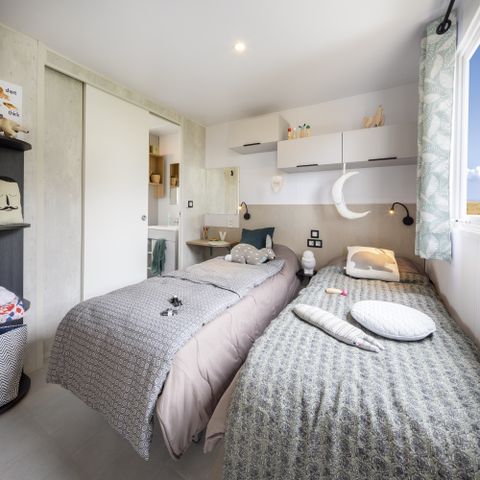 Mobilheim 4 Personen - Sunêlia Prestige 2 Zi. 4 Pers. - 34 m2 - Überdachte Terrasse - SAM