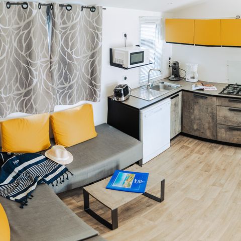 Mobilheim 8 Personen - Sunêlia Prestige 4 Schlafz. 8 Pers. - 40m2 - Überdachte Terrasse - SAM