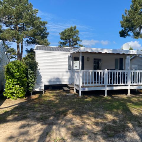 Mobilheim 4 Personen - LOISIR CONFORT 2ch/4p - 25m² - Überdachte Terrasse - DIM