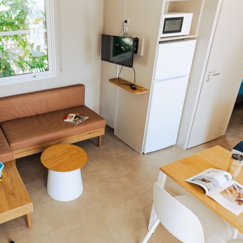 Mobilheim 6 Personen - COTTAGE CONFORT 3Zi / 6P - 35m² - Überdachte Terrasse - DIM