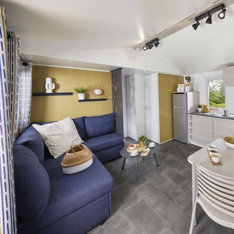 Mobilheim 6 Personen - Mobilheim | Comfort | 3 Zi. | 6 Pers. | Erhöhte Terrasse | 1 Bad | Klima.