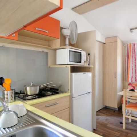 Mobilheim 4 personen - Comfort | 2 Zi. | 4 Pers. | Überdachte Terrasse | Klimaanlage