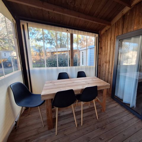 Chalet 5 personen - Chalet | Comfort | 2 Zi. | 5 Pers. | Einfache Terrasse | 1 Bad | Klimaanlage
