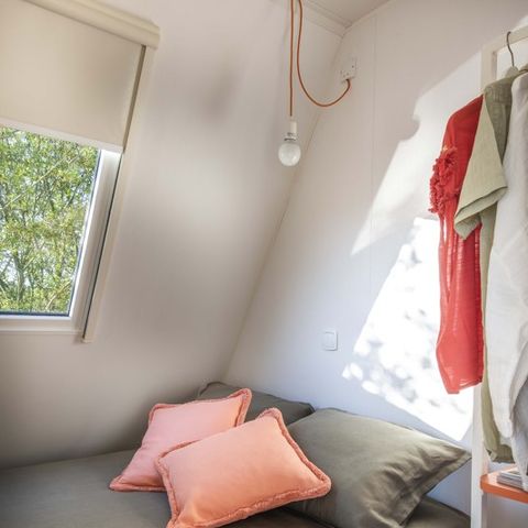 Safarizelt 4 Personen - Coco Chrono 20m² - 2 Zimmer mit Sanitäranlagen 1/4 pers.