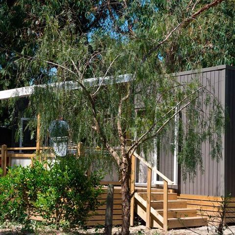 Mobilheim 4 Personen - Mobilheim | Ultimate | 2 Schlafz. | 4 Pers. | Erhöhte Terrasse | 2 Bäder | Klima.