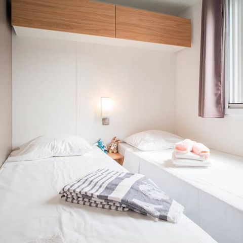 Mobilheim 8 Personen - Mobilheim | Ultimate | 3 Zi. | 6/8 Pers. | Erhöhte Terrasse | 2 Bäder | Klima.