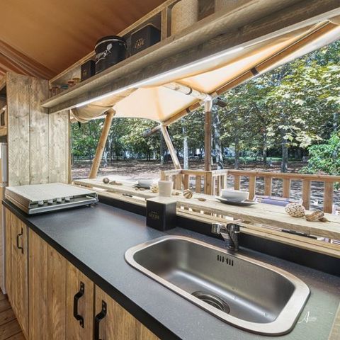 Bungalowzelt 5 personen - Luxury Lodge 4/5 Personen in Zone M