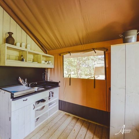 Safarizelt 4 personen - Woodlodge 4 Personen (2 Schlafzimmer)
