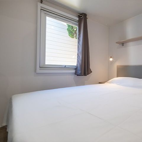 Mobilheim 6 Personen - Comfort XL | 3 Zi. | 6 Pers. | Erhöhte Terrasse | Klima.