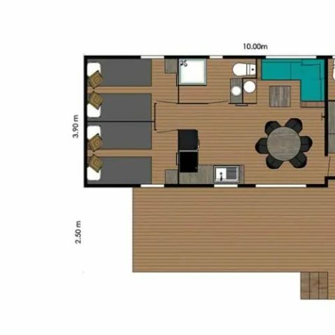 Chalet 4 Personen - Eco-Lodge Manyara 34 m²