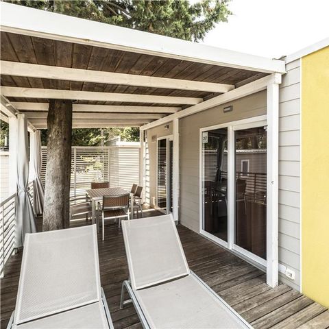 Mobilheim 7 Personen - Premium Three-Bedroom Camping Home 6+1