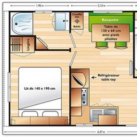 Chalet 4 Personen - Komfort - Eus