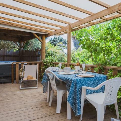 Mobilheim 4 personen - Moorea 52 m² - 3 Räume - 2 Schlafzimmer - Privater Jacuzzi - Klimaanlage