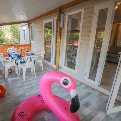 Mobilheim 6 Personen - Bora-Bora - 38m² - 3 Schlafzimmer - klimatisiert