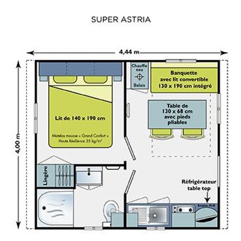Mobilheim 2 Personen - MYRTILLE