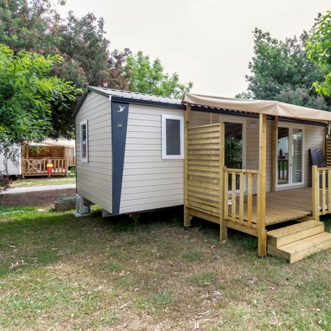 Mobilheim 6 Personen - Mobil Home Le PRADET mit überdachter Terrasse