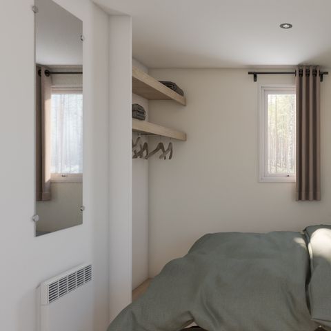 Mobilheim 5 Personen - Mobil PHOENIX klimatisiert 2 Schlafzimmer (33m²)