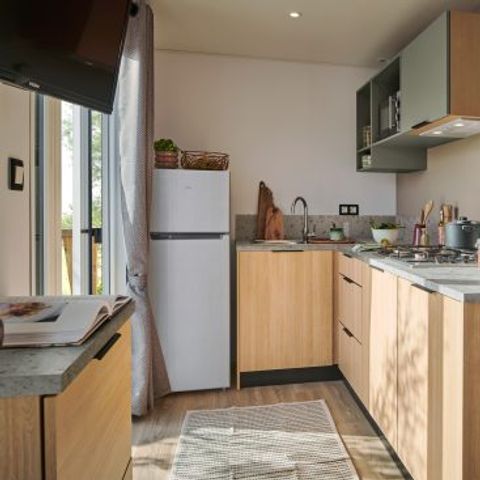 Mobilheim 5 Personen - Mobil BAMBOU klimatisiert 2 Zimmer (33m²)