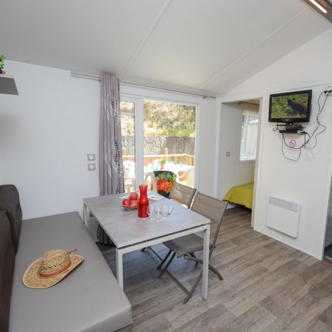 Mobilheim 5 Personen - Mobil P.M.R. klimatisiert 2 Schlafzimmer (34m²)