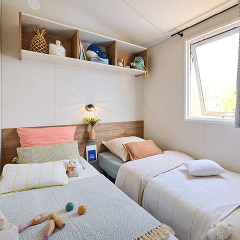 Mobilheim 6 Personen - Mobil CANNELLE klimatisiert 3 Schlafzimmer (33m²)