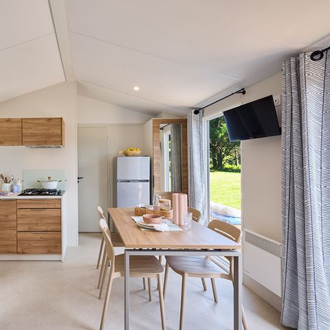 Mobilheim 6 Personen - Mobil CANNELLE klimatisiert 3 Schlafzimmer (33m²)