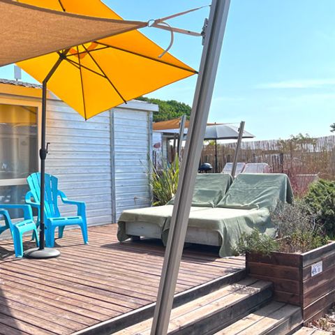 Mobilheim 4 Personen - Loggia - 25m² - 2 Schlafzimmer - klimatisiert