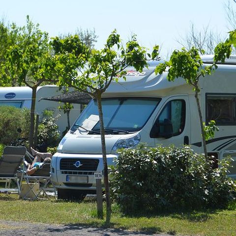 Stellplatz - Klassisch – Wohnwagen - Wohnmobil oder Zelt – mit Stromanschluss