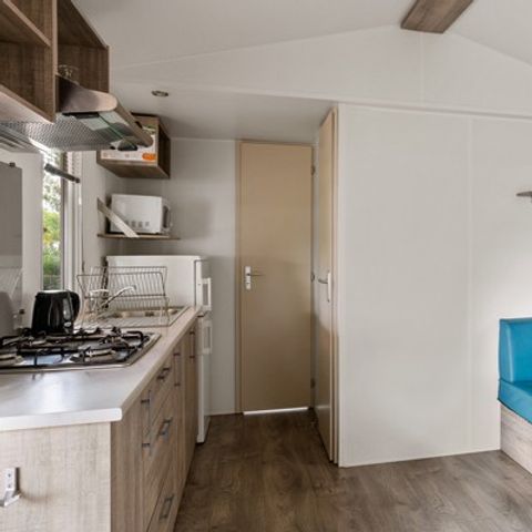 Mobilheim 4 personen - Premium | 2 Zi. | 4 Pers. | Erhöhte Terrasse | 2 Bäder | Klimaanlage