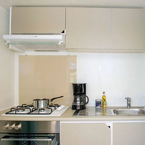 Mobilheim 6 Personen - Comfort | 3 Zi. | 6 Pers. | Einfache Terrasse | Clim.