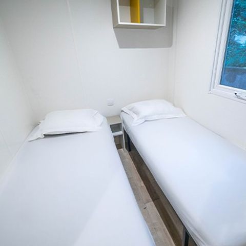 Mobilheim 6 Personen - Comfort | 3 Zi. | 6 Pers. | Einfache Terrasse | Clim.