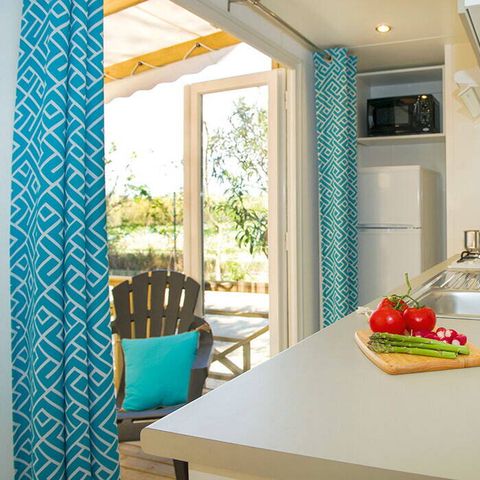 Mobilheim 8 Personen - Mobilheim | Premium | 3 Zi. | 6/8 Pers. | Erhöhte Terrasse | Klim.