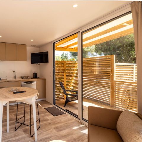 Mobilheim 8 Personen - Mobilheim | Ultimate | 3 Zi. | 6/8 Pers. | Hochterrasse | Klimaanlage | TV