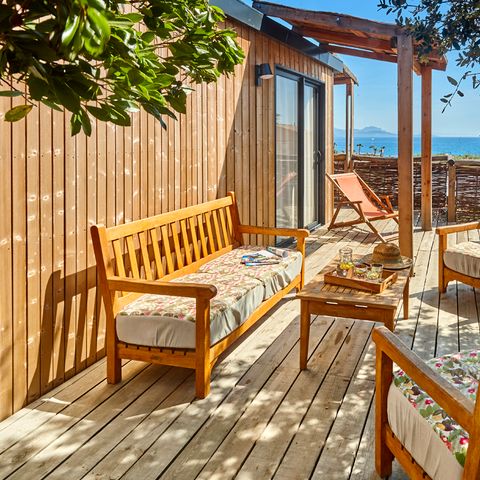 Mobilheim 8 Personen - Lodge Riviera 2 bis 8 pers. klim. Plancha